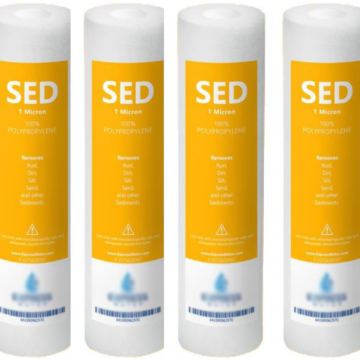 Set of 4 Sediment Filters (10-inch, 1 micron)